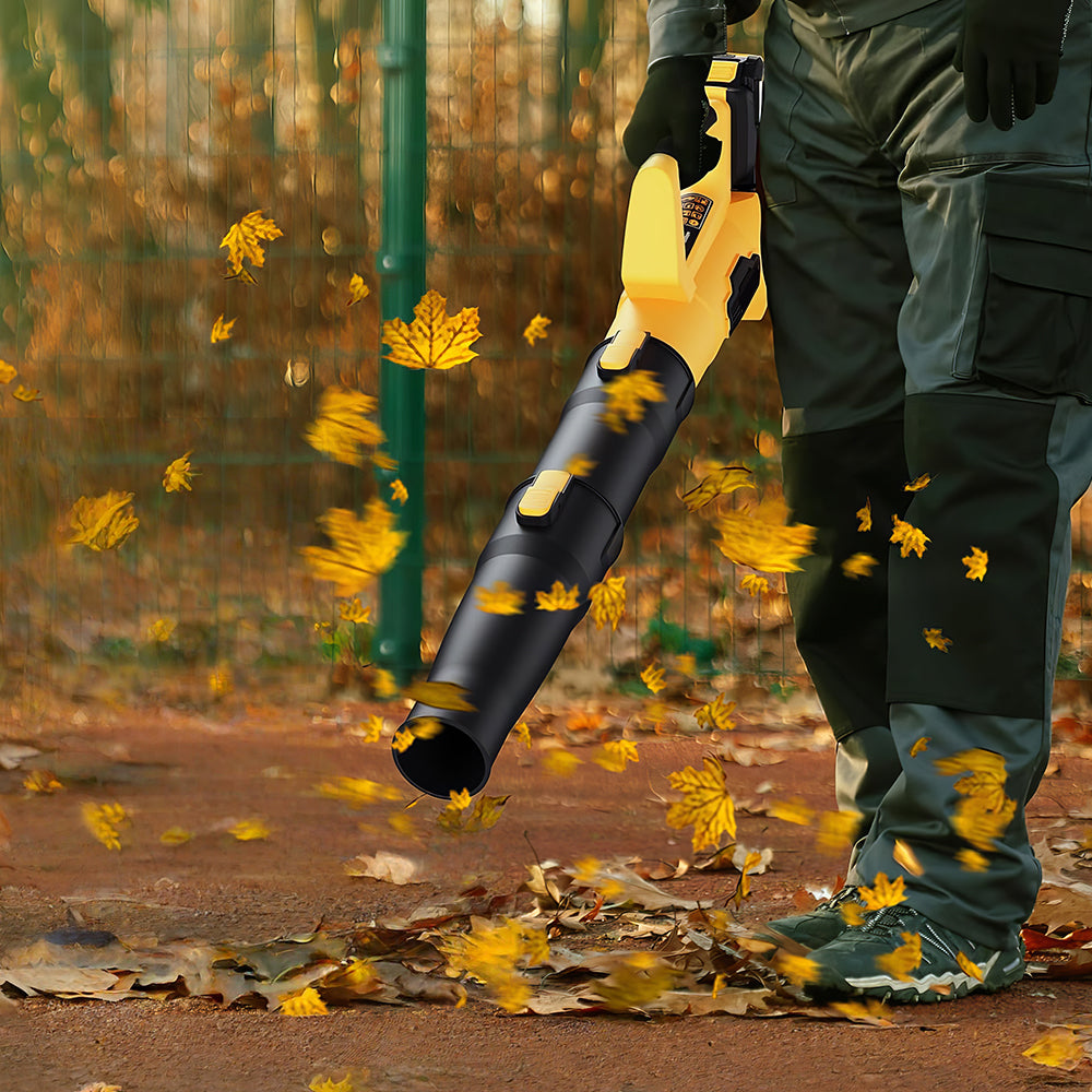 21V Cordless Leaf Blower with 2 Batteries & Fast Charger, 150MPH