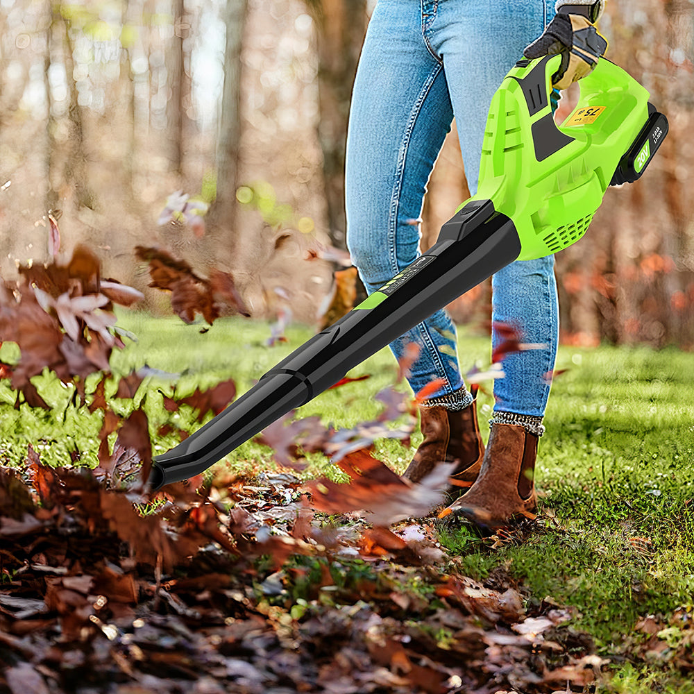 21V Cordless Leaf Blower w/ Battery & Charger | 150MPH 210CFM | Lightweight