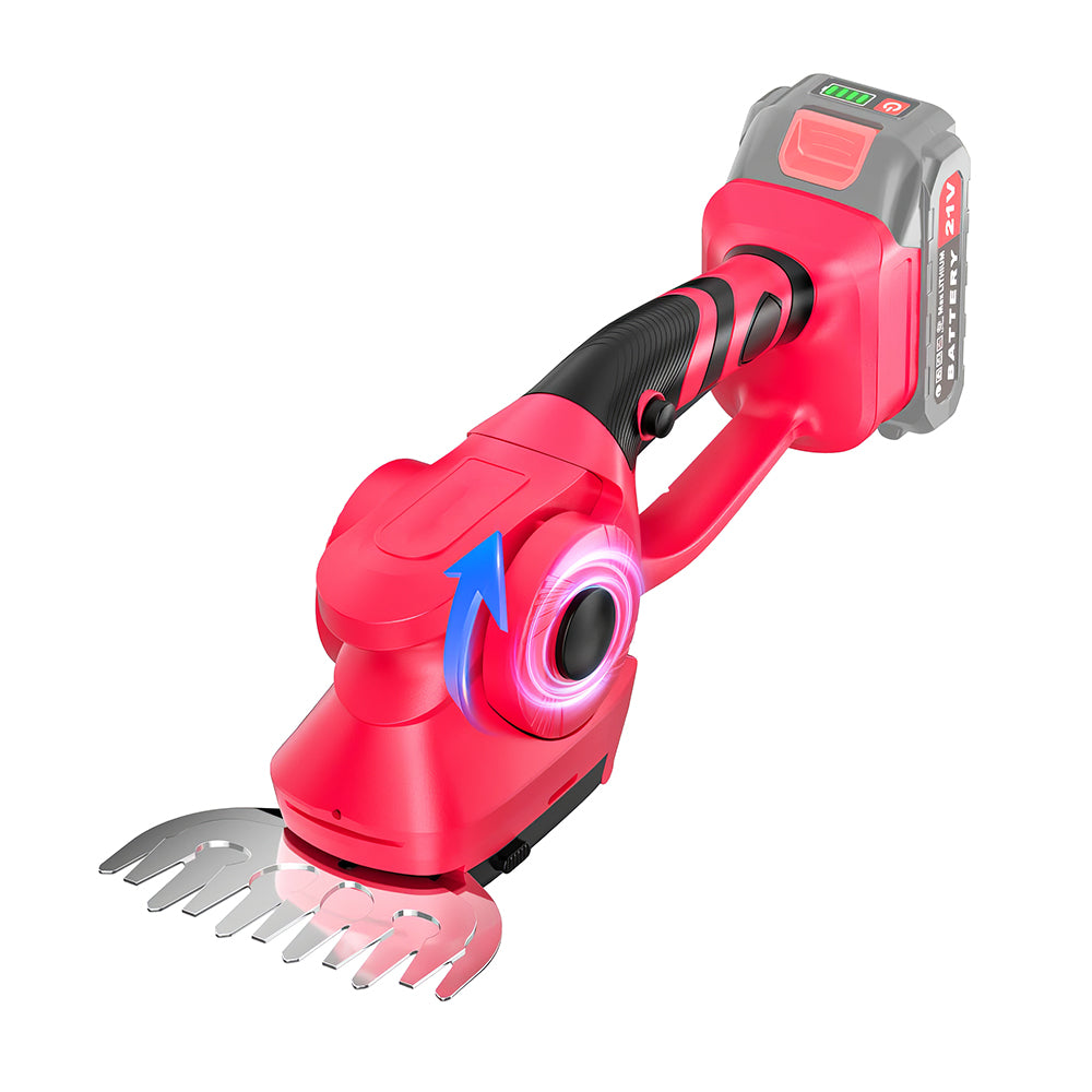 2-in-1 Cordless Hedge Trimmer w/ 2 Batteries & Charger | 8.66" Blade