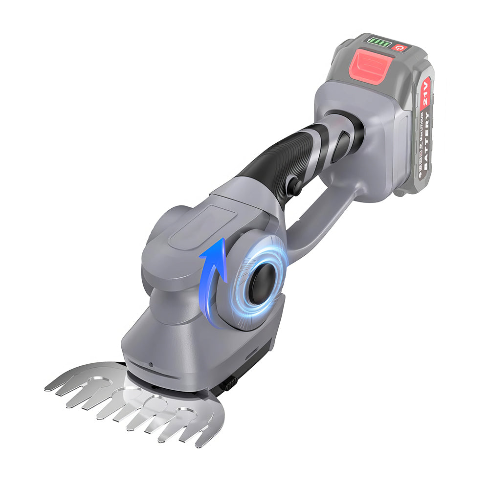 2-in-1 Cordless Hedge Trimmer w/ 2 Batteries & Charger | 8.66" Blade