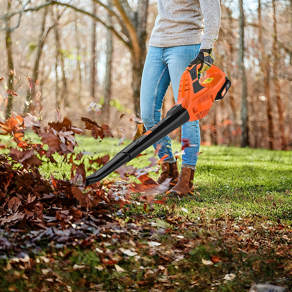21V Cordless Leaf Blower w/ Battery & Charger | 150MPH 210CFM | Lightweight