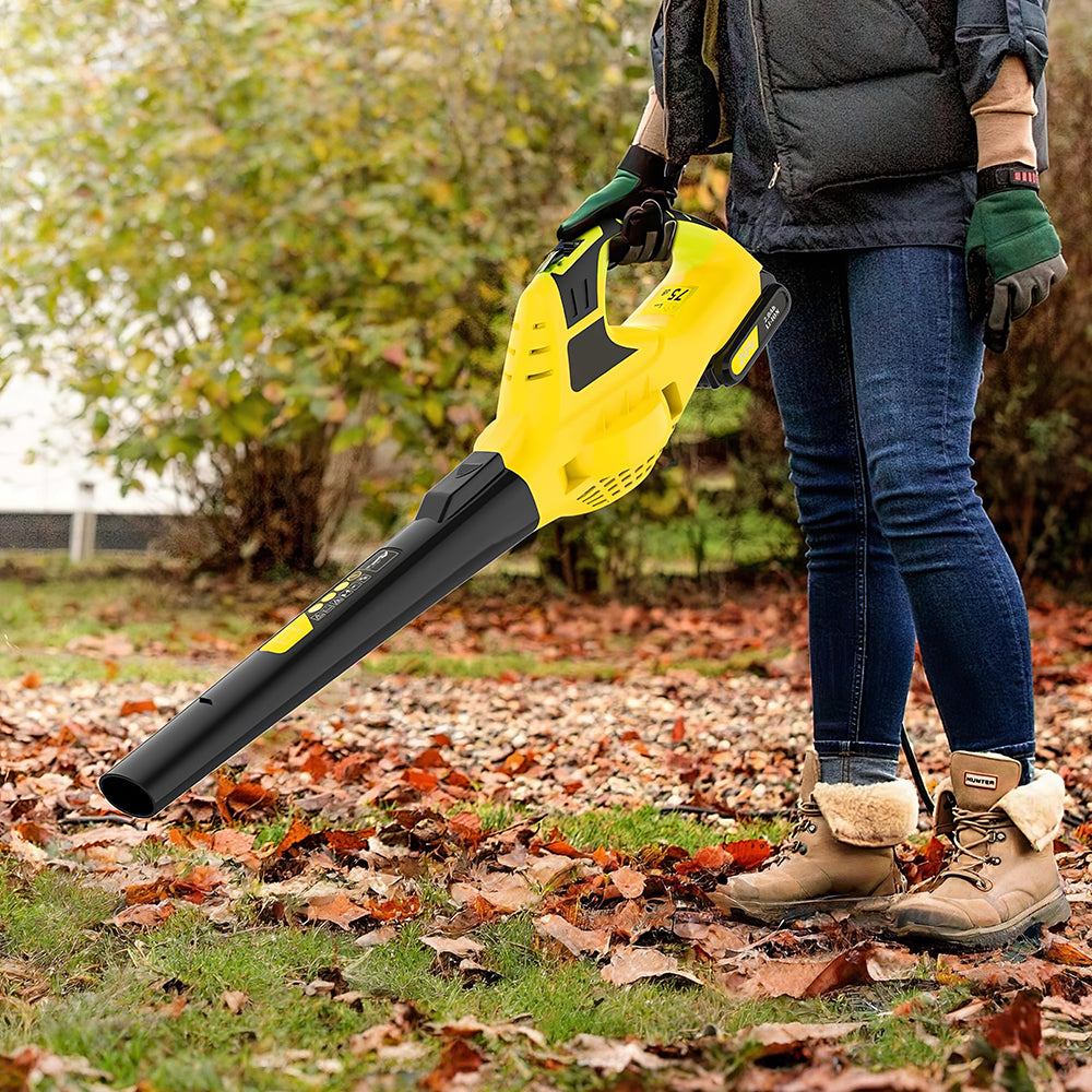 21V Cordless Leaf Blower w/ Battery & Charger | 150MPH 210CFM | Lightweight