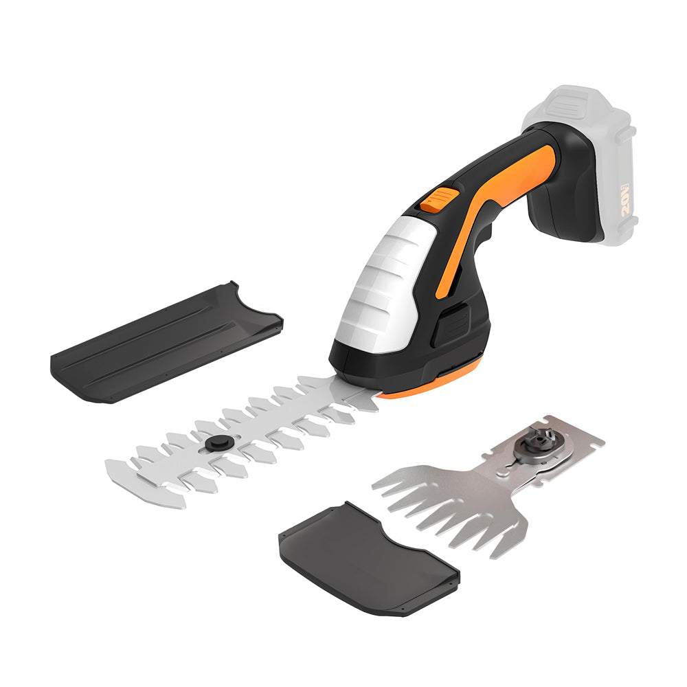 Power Share 20V 2-in-1 Cordless Trimmer: 4" Grass Shear & 8" Shrub Blade