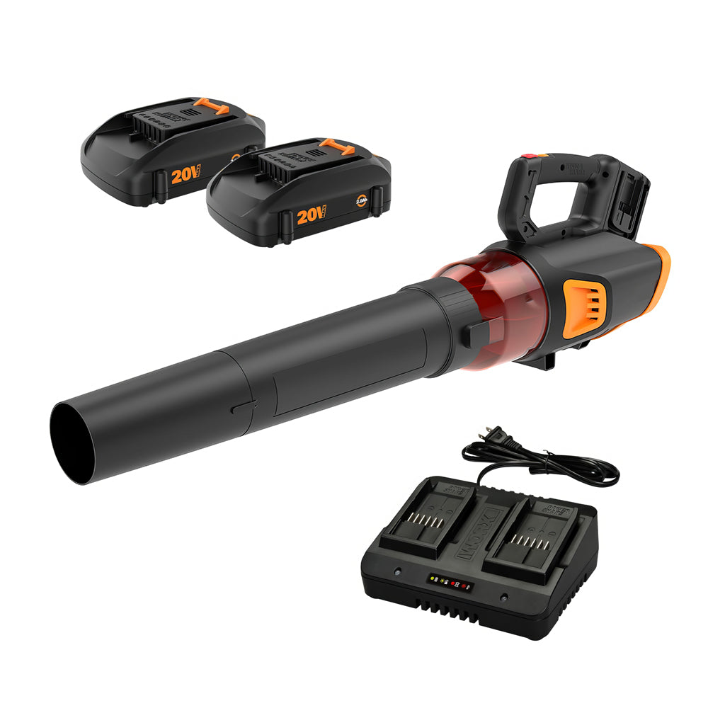 WG547 20V Cordless Leaf Blower, 2-Speed, Battery Included
