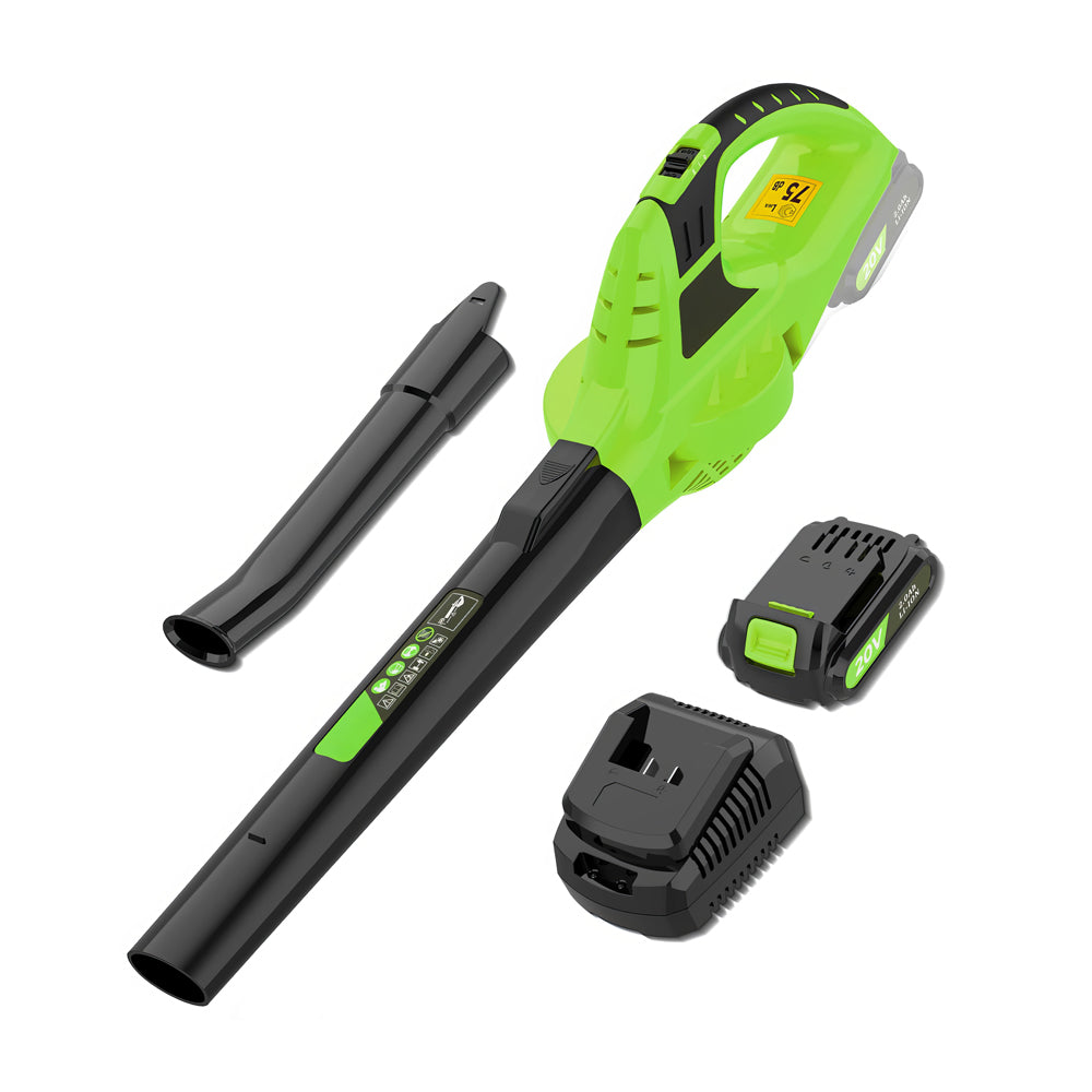 21V Cordless Leaf Blower w/ Battery & Charger | 150MPH 210CFM | Lightweight